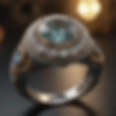 The Elegance of Ancient Diamond Jewelry An ornate ancient diamond ring from a historical collection