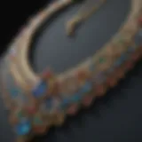 Intricate design of vintage necklace showcasing craftsmanship
