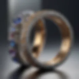 Symbolic representation of eternal love expressed through wedding rings