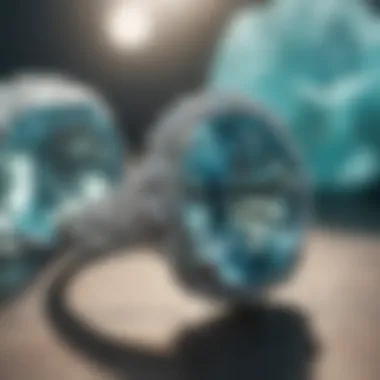 Artisan crafting aquamarine jewelry at Tiffany's workshop