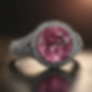 Exquisite pink sapphire ring showcasing its brilliance