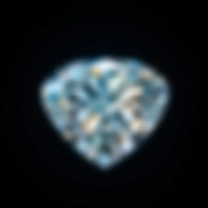 Close-up view of a sparkling diamond showcasing its brilliance.