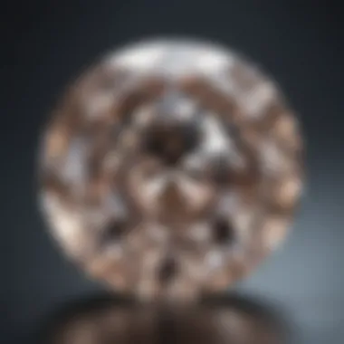 Brilliance and Clarity of a Seven Carat Diamond An exquisite seven carat diamond showcasing its brilliance and clarity