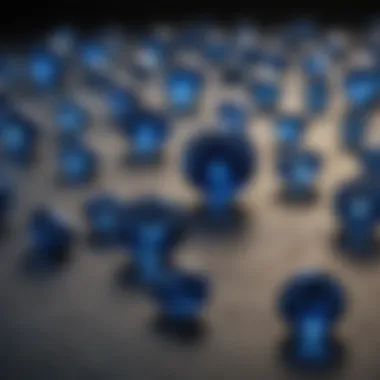 Understanding Sapphire Treatments A close-up of treated versus untreated sapphires displaying differences.