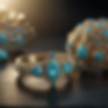 Elegance in December Birthstone Jewelry Display of turquoise and zircon jewelry pieces highlighting craftsmanship