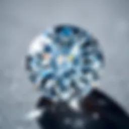 Close-up view of a sparkling AGI certified diamond revealing its brilliance.