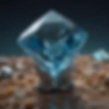 Blue Topaz: Enhancing the Piscean Spirit A close-up view of a stunning blue topaz crystal.