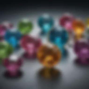 The Collection of Birthstones for Pisces An elegant display of various Pisces gemstones together.