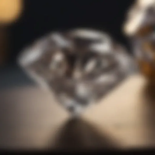 A close-up of a flawless diamond showcasing its brilliance