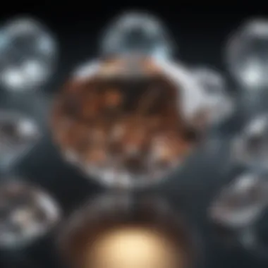 Ethically Sourced Diamonds on Display An elegant display of ethically sourced diamonds