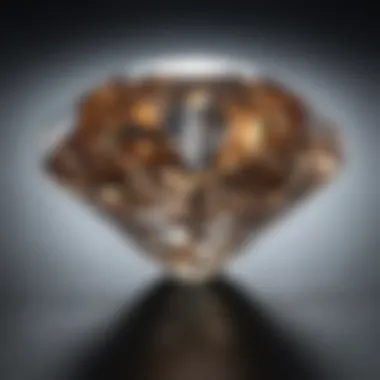 Brilliance of a High-Quality Diamond A beautifully cut diamond reflecting light