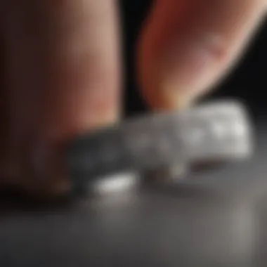 An artisan carefully crafting a micropave diamond band