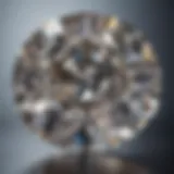 A stunning close-up of a diamond showcasing its brilliant facets and clarity.