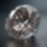 A close-up view of a flawless diamond showcasing its brilliance and clarity