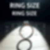 Detailed chart illustrating various ring sizes and their dimensions