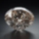 A close-up of a high-value diamond showcasing its brilliant facets