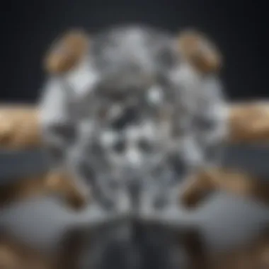 Half Carat Diamond Ring Close-up view of a half carat diamond on a ring