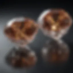 A stunning two to three carat diamond displaying remarkable brilliance and clarity.