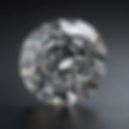 A stunning one-carat diamond showcasing its brilliance