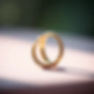 Intertwined Wedding Bands Two wedding bands intertwined, symbolizing unity and love
